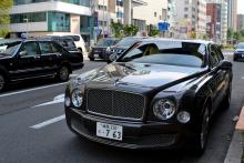 British luxury on wheels at Tokyo streets